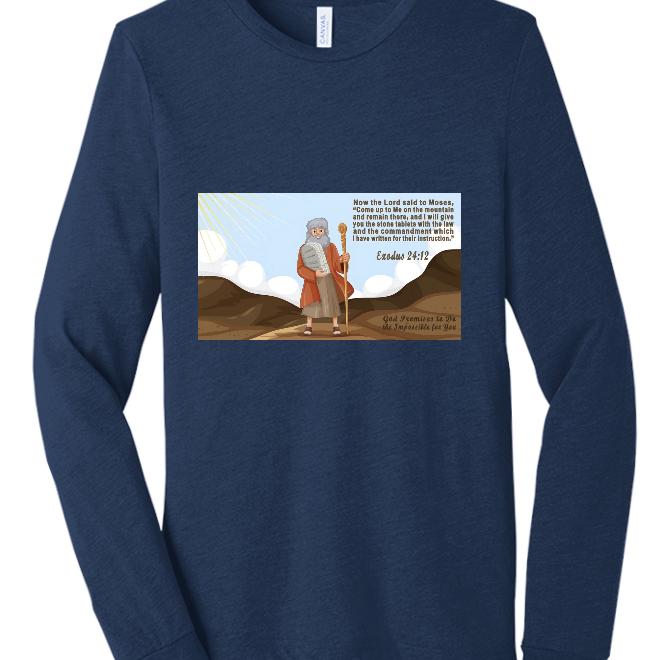 Solid Navy Triblend - 3513 - FRONT
