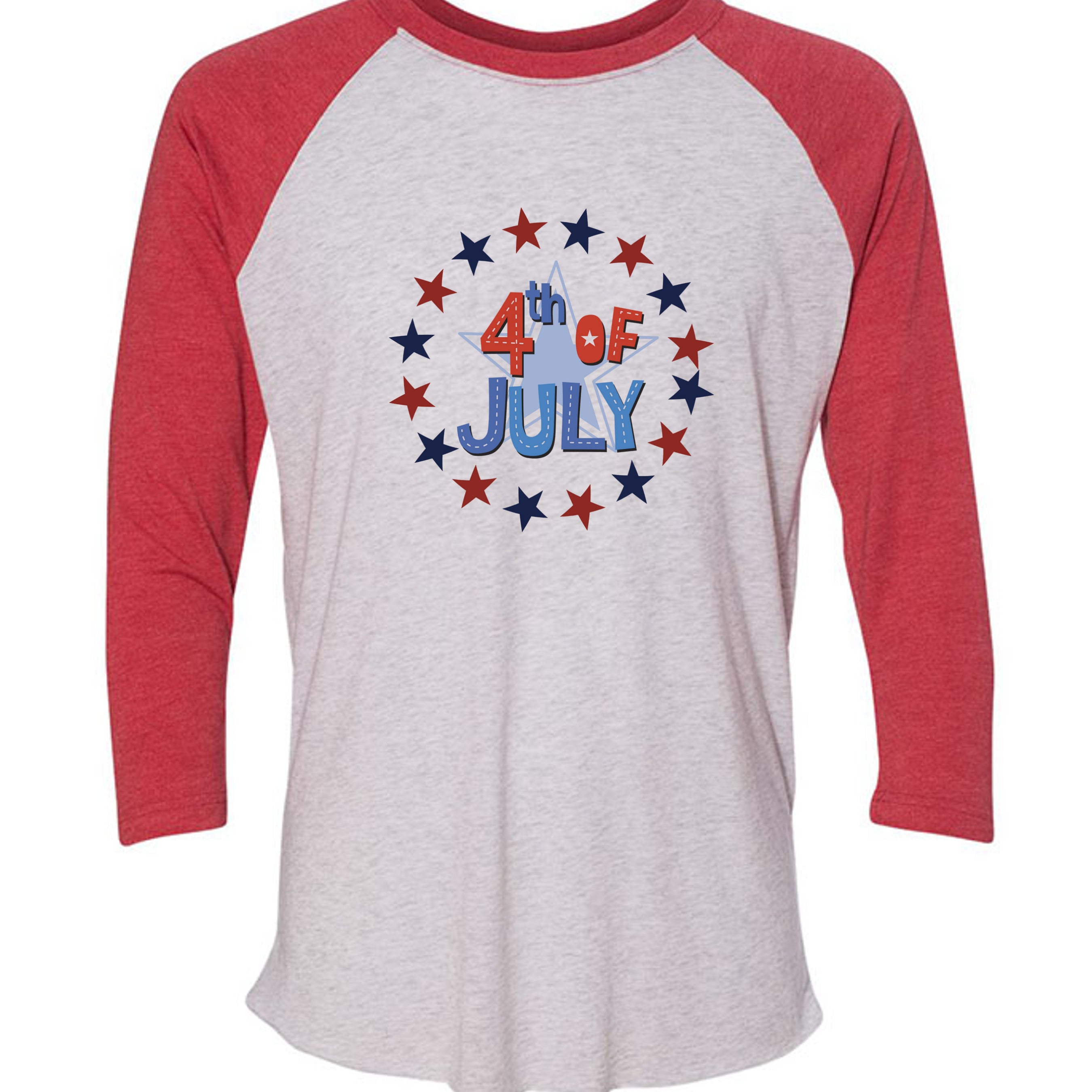 Vintage Red/ Heather White - 6051 - FRONT