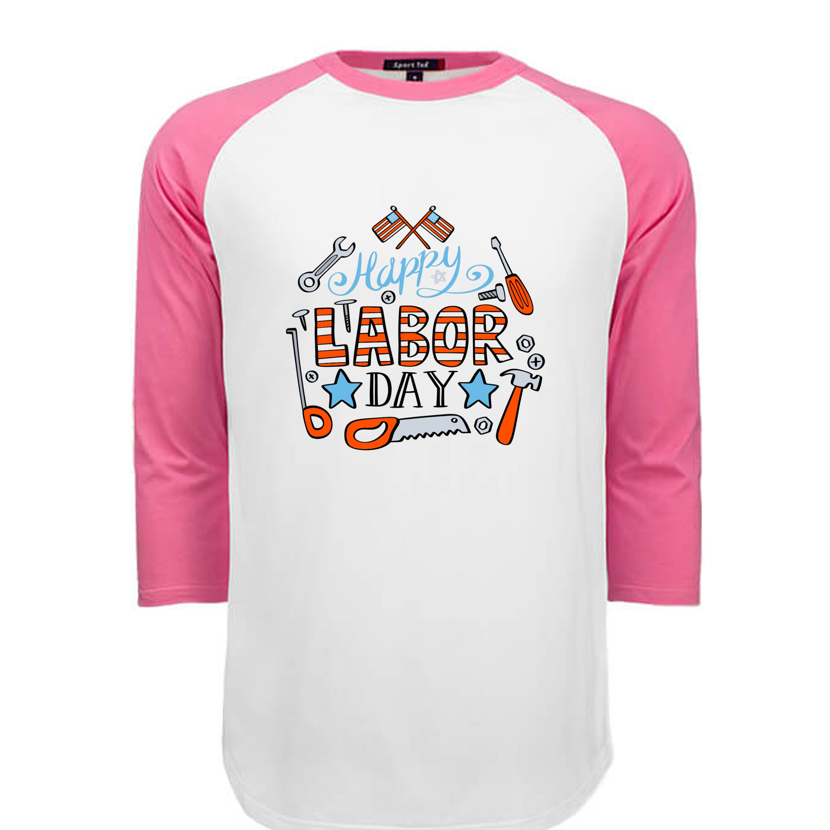 WHITE / BRIGHT PINK - T200 - FRONT