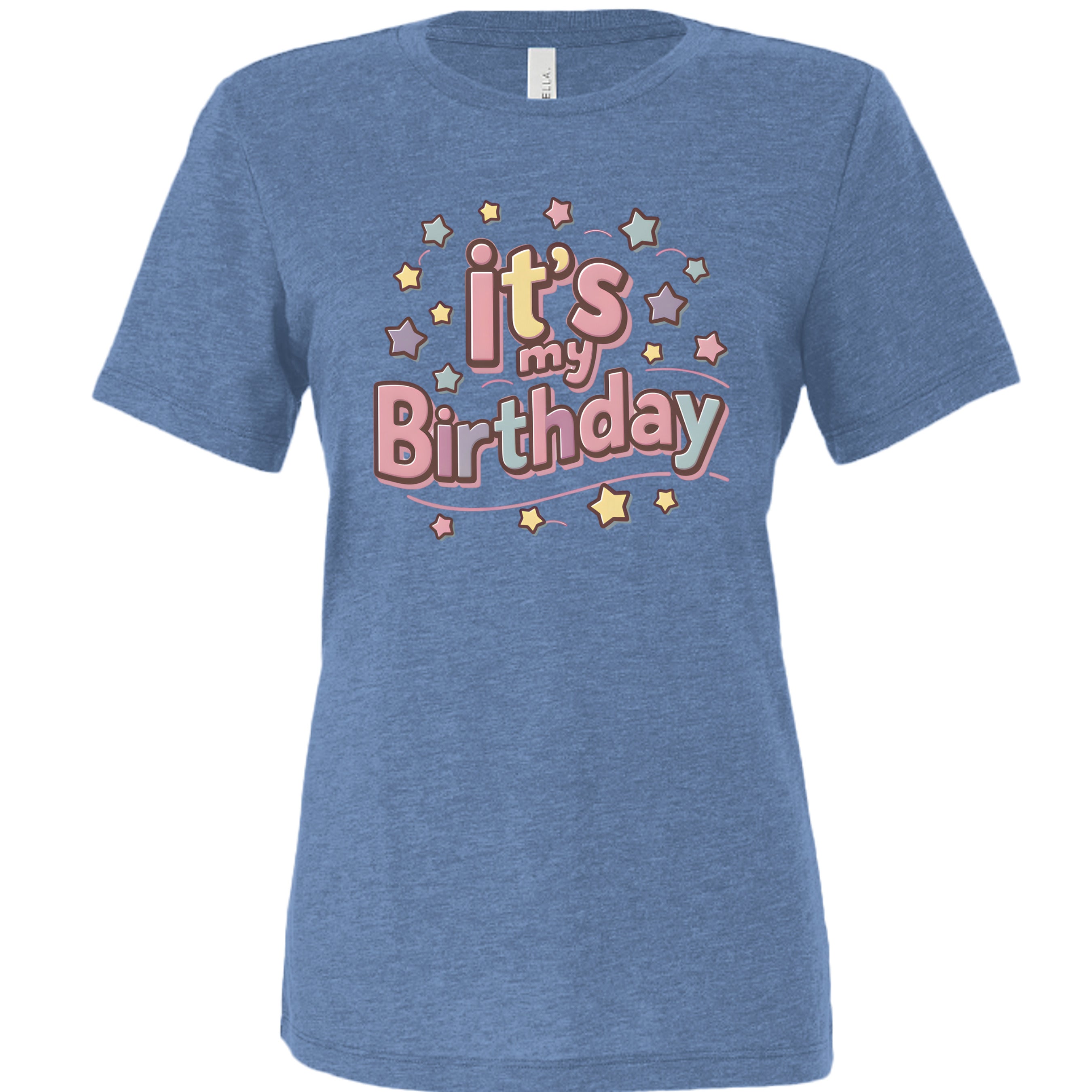 Blue Triblend - 6413 - FRONT