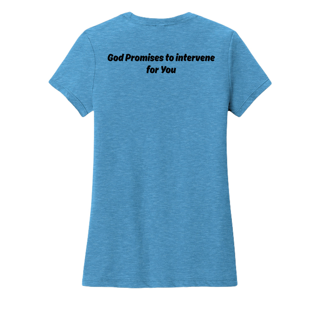 Heathered Bright Turquoise - DM108L - BACK