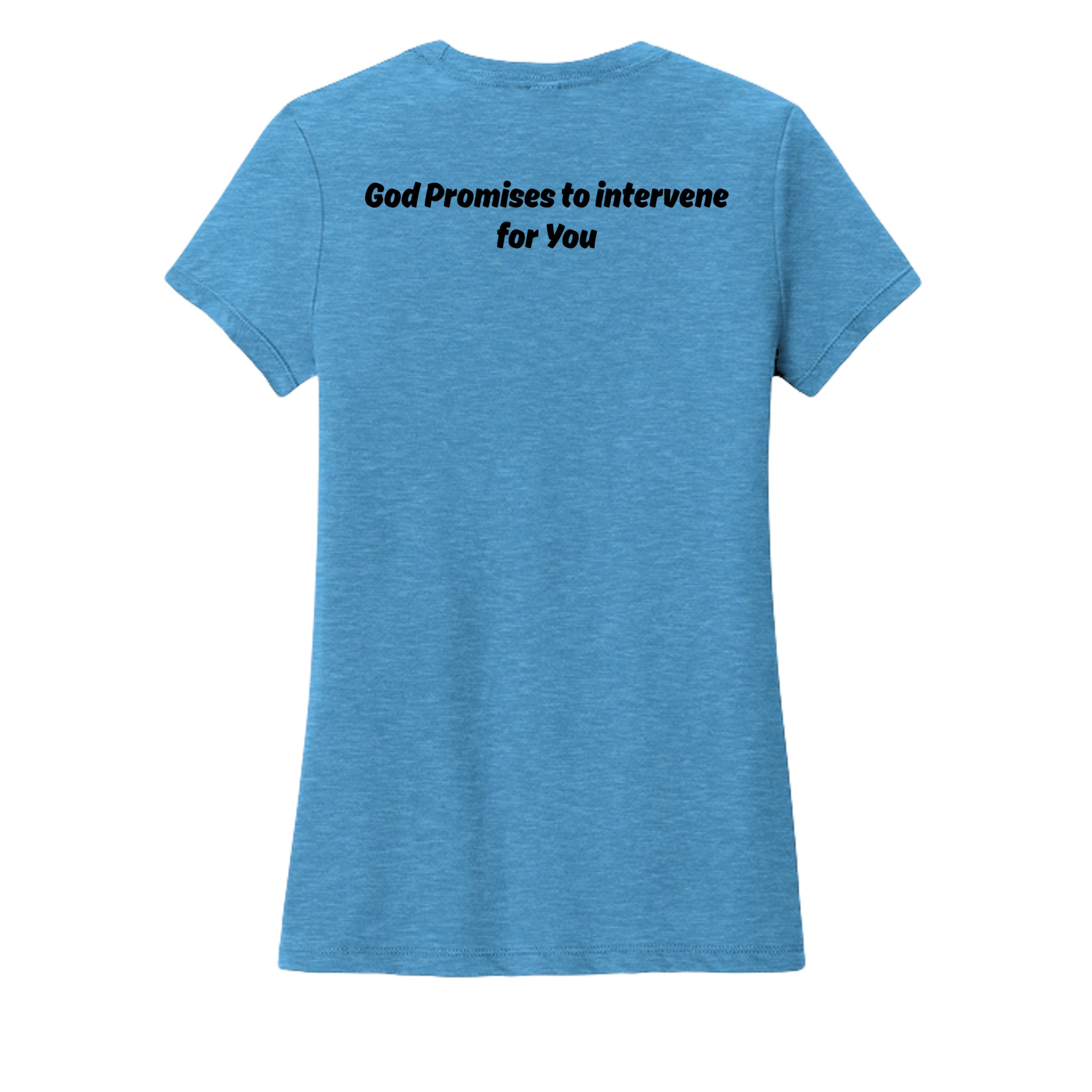 Heathered Bright Turquoise - DM108L - BACK
