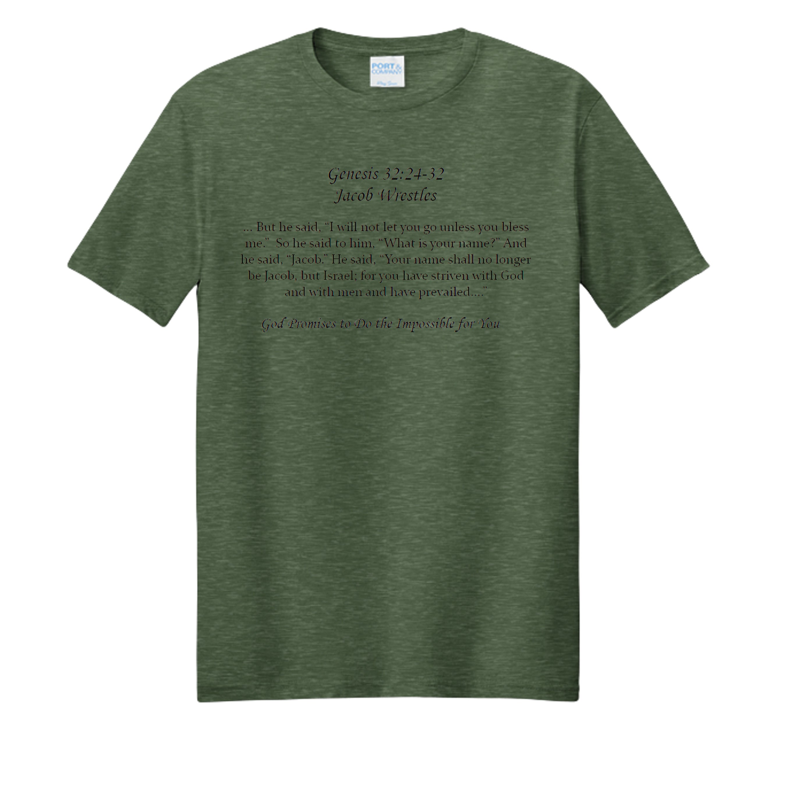 Forest Green Heather - PC455 - FRONT