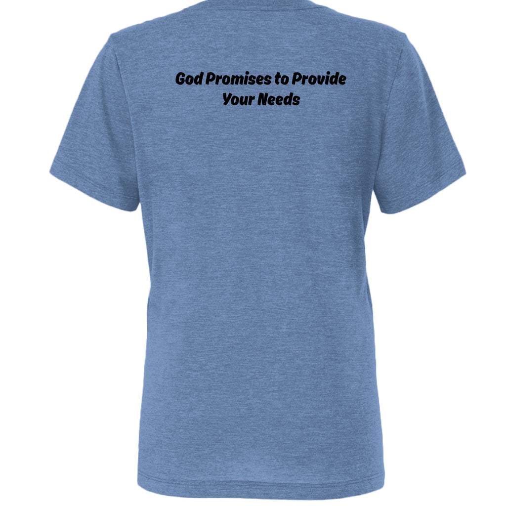 Blue Triblend - 6413 - BACK