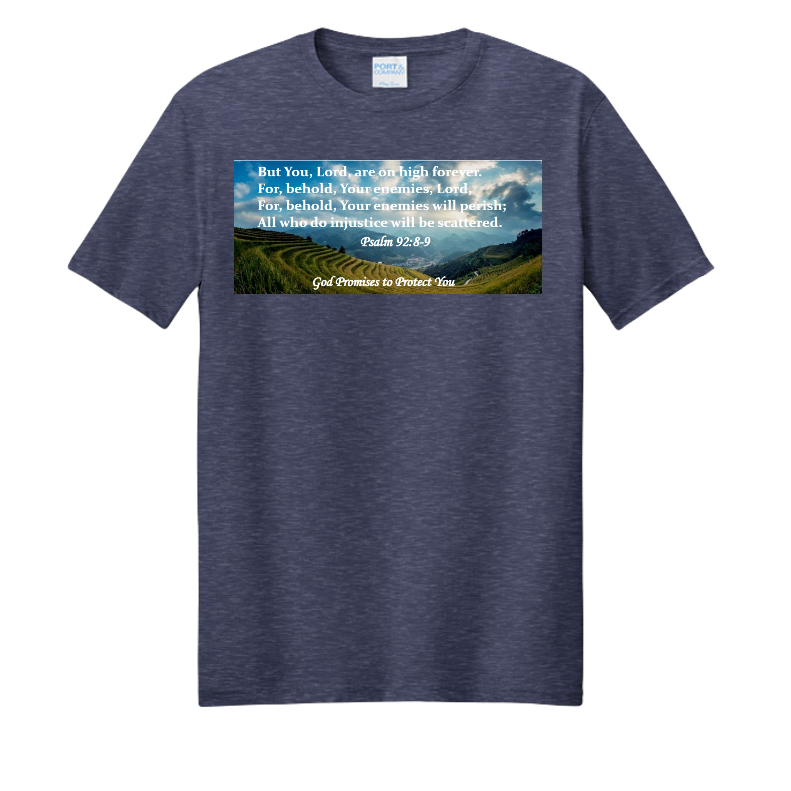 Team Navy Heather - PC455 - FRONT