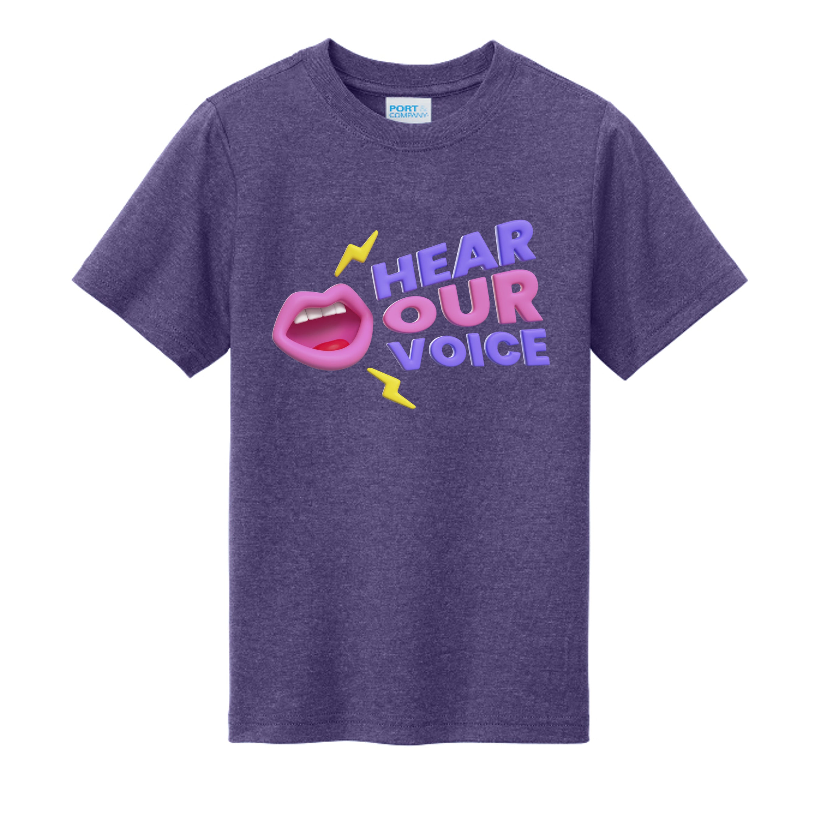 Team Purple Heather - PC330Y - FRONT
