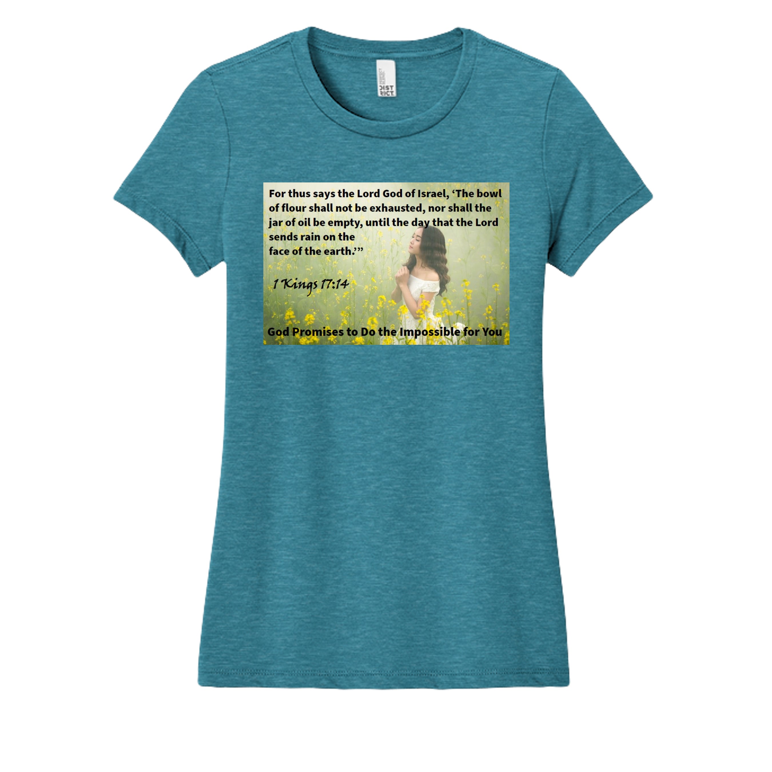 Heathered Teal - DM108L - FRONT