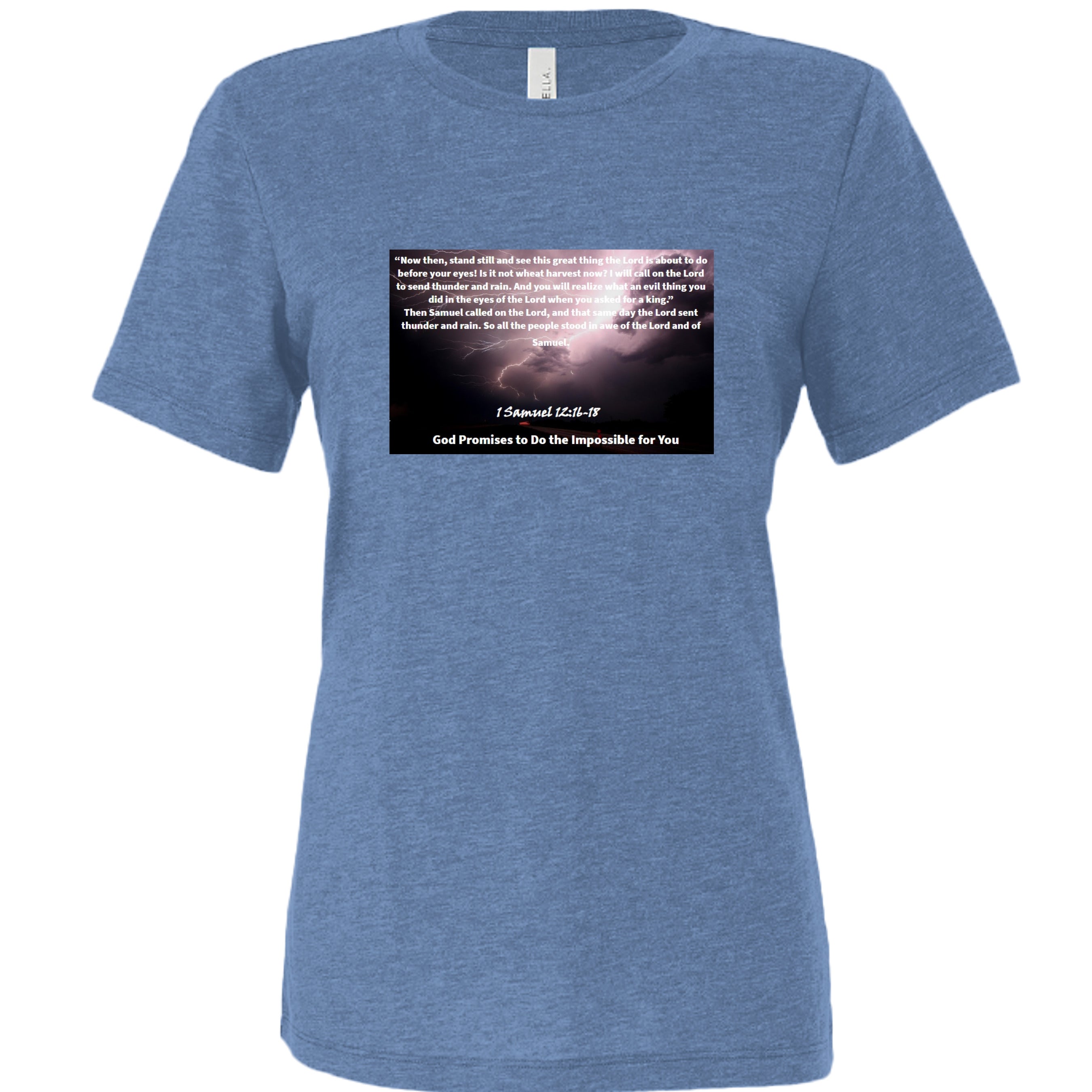 Blue Triblend - 6413 - FRONT