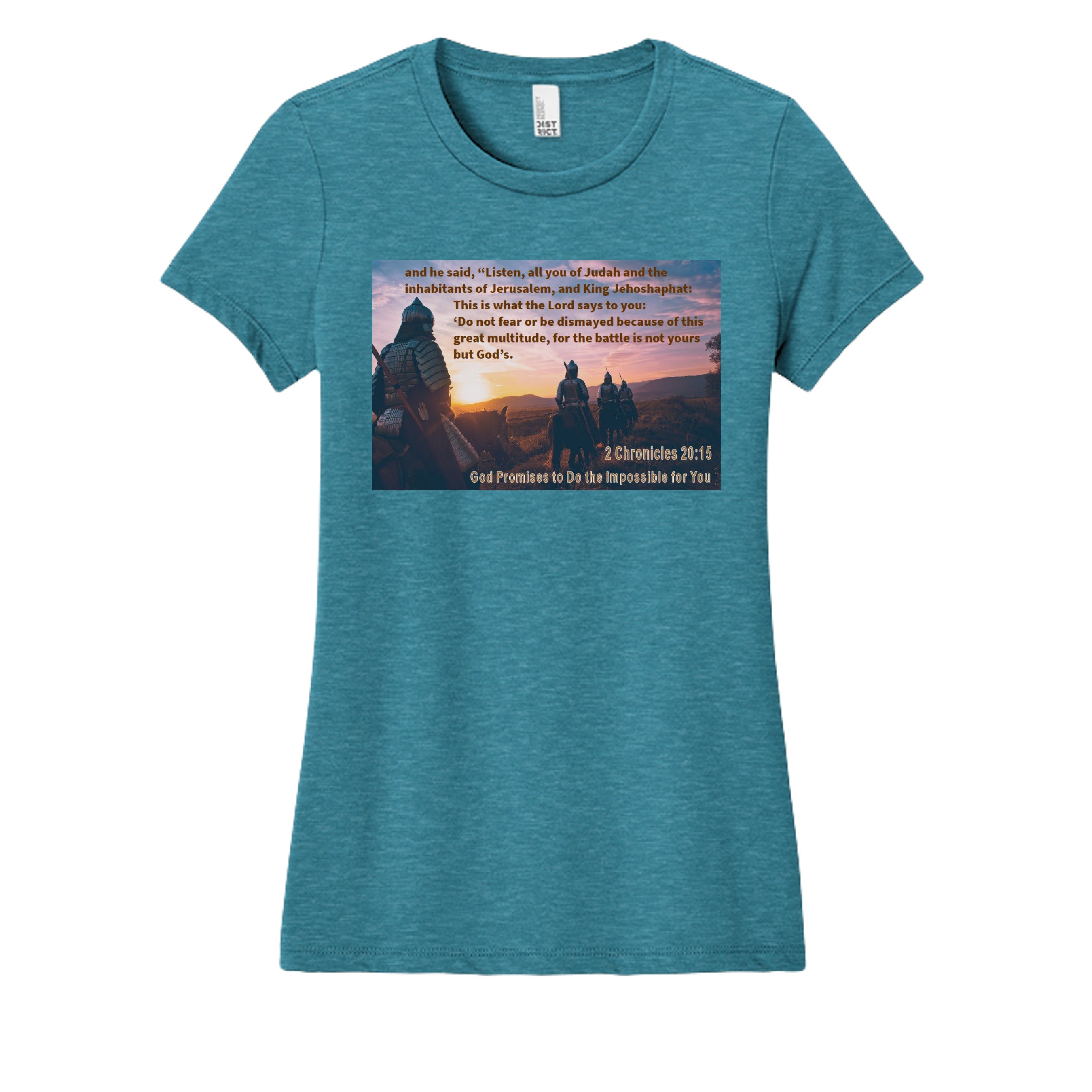 Heathered Teal - DM108L - FRONT