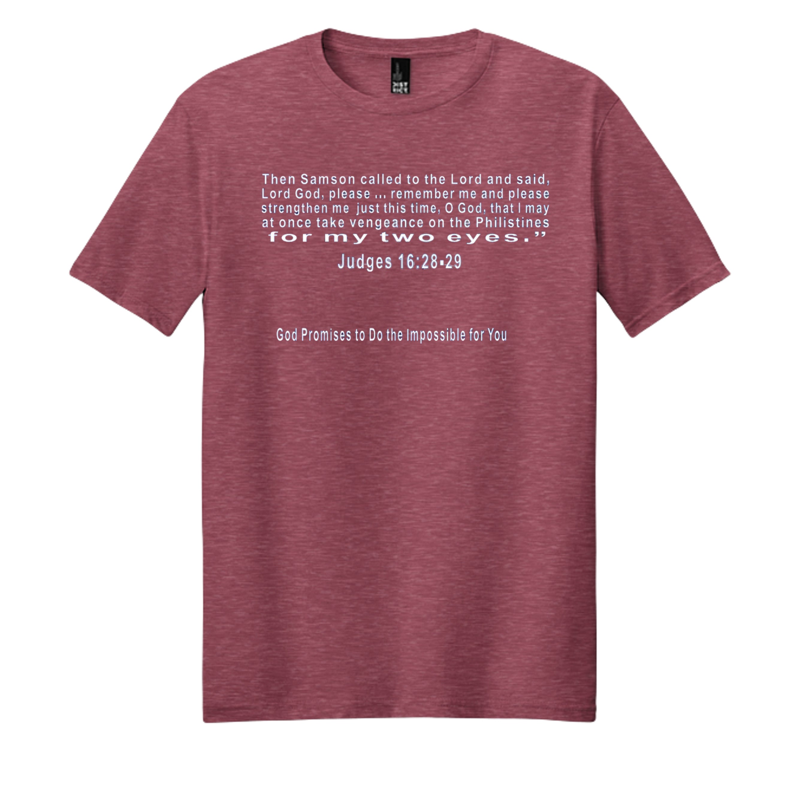Heathered Red - DM108 - FRONT