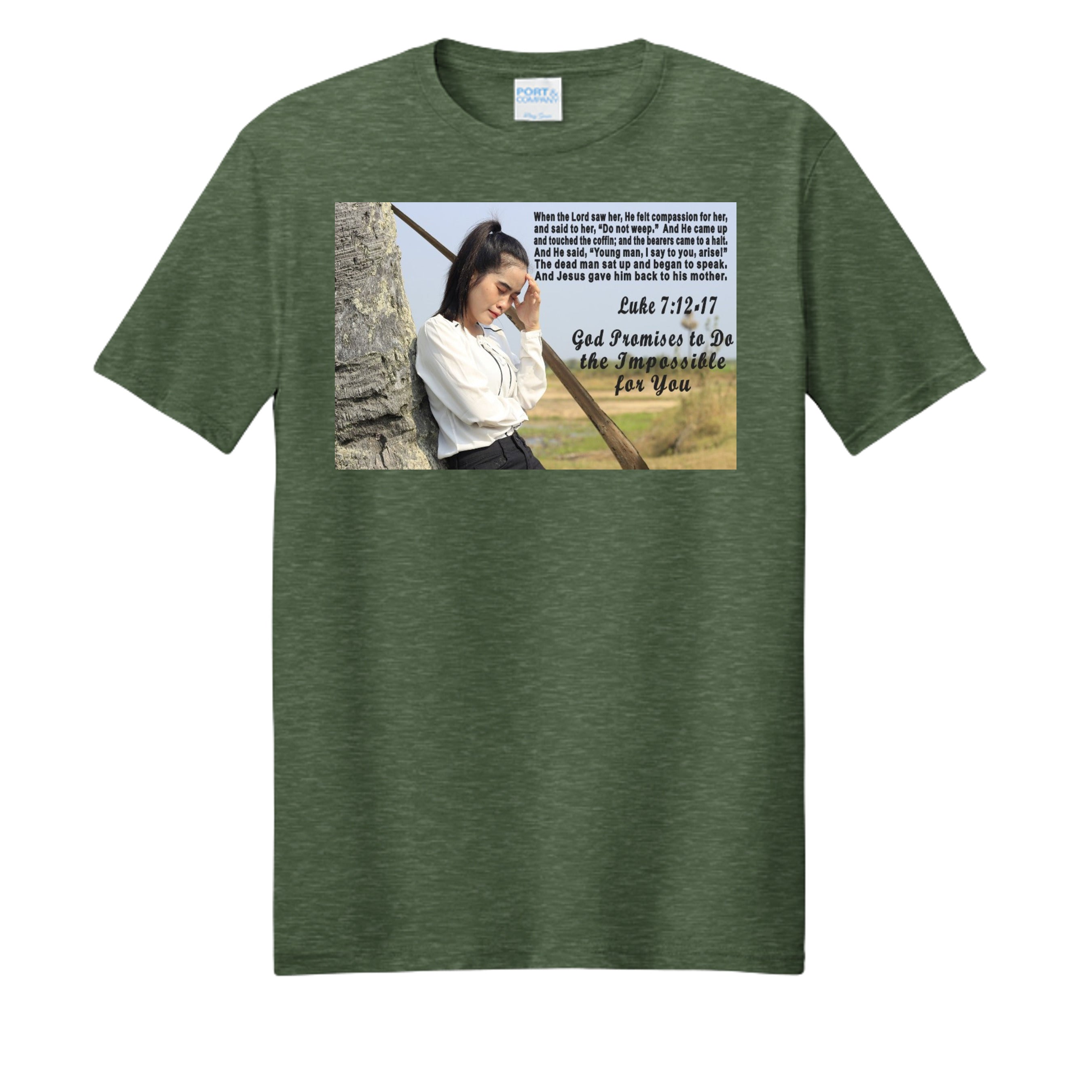 Forest Green Heather - PC455 - FRONT