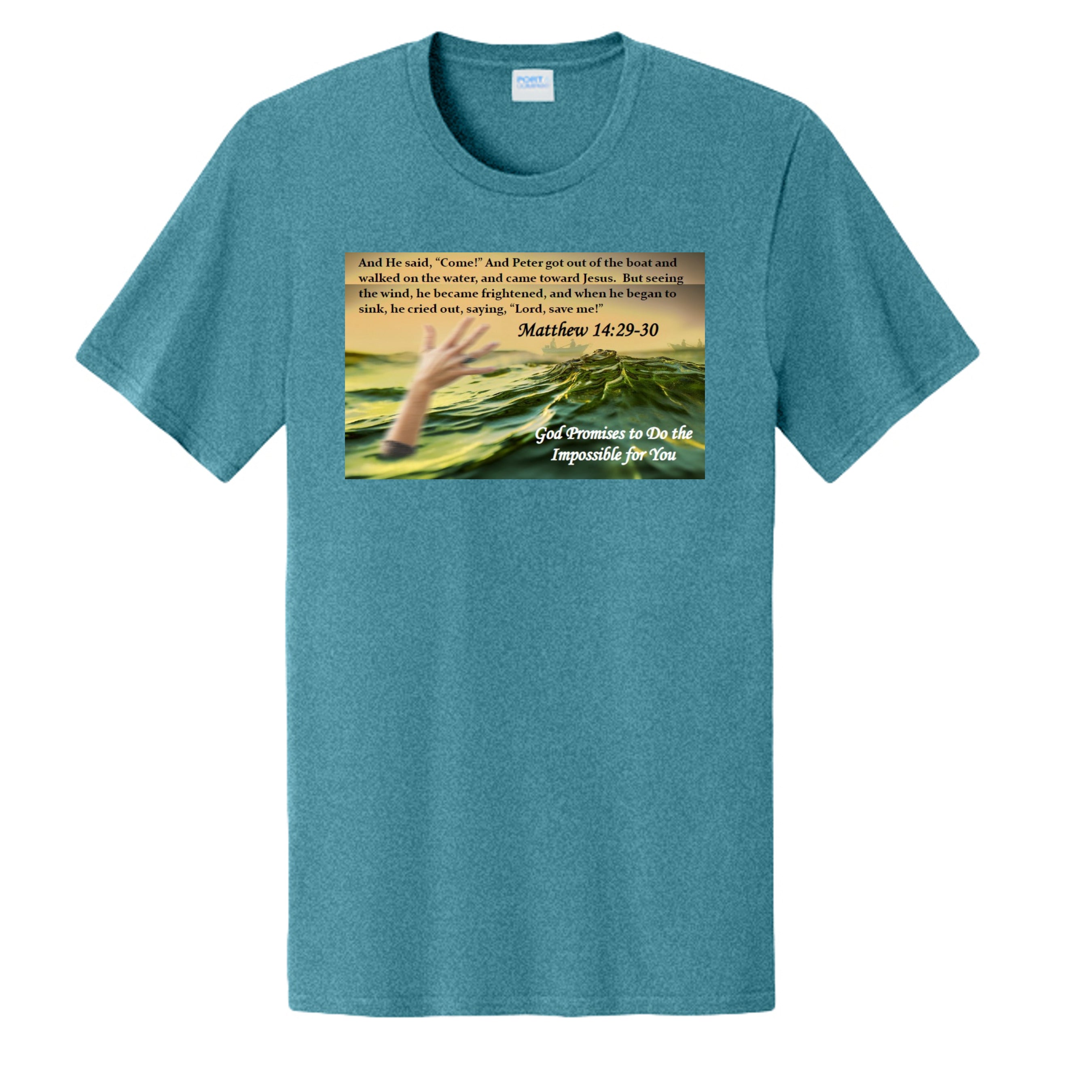 Vivid Teal Heather - PC43 - FRONT
