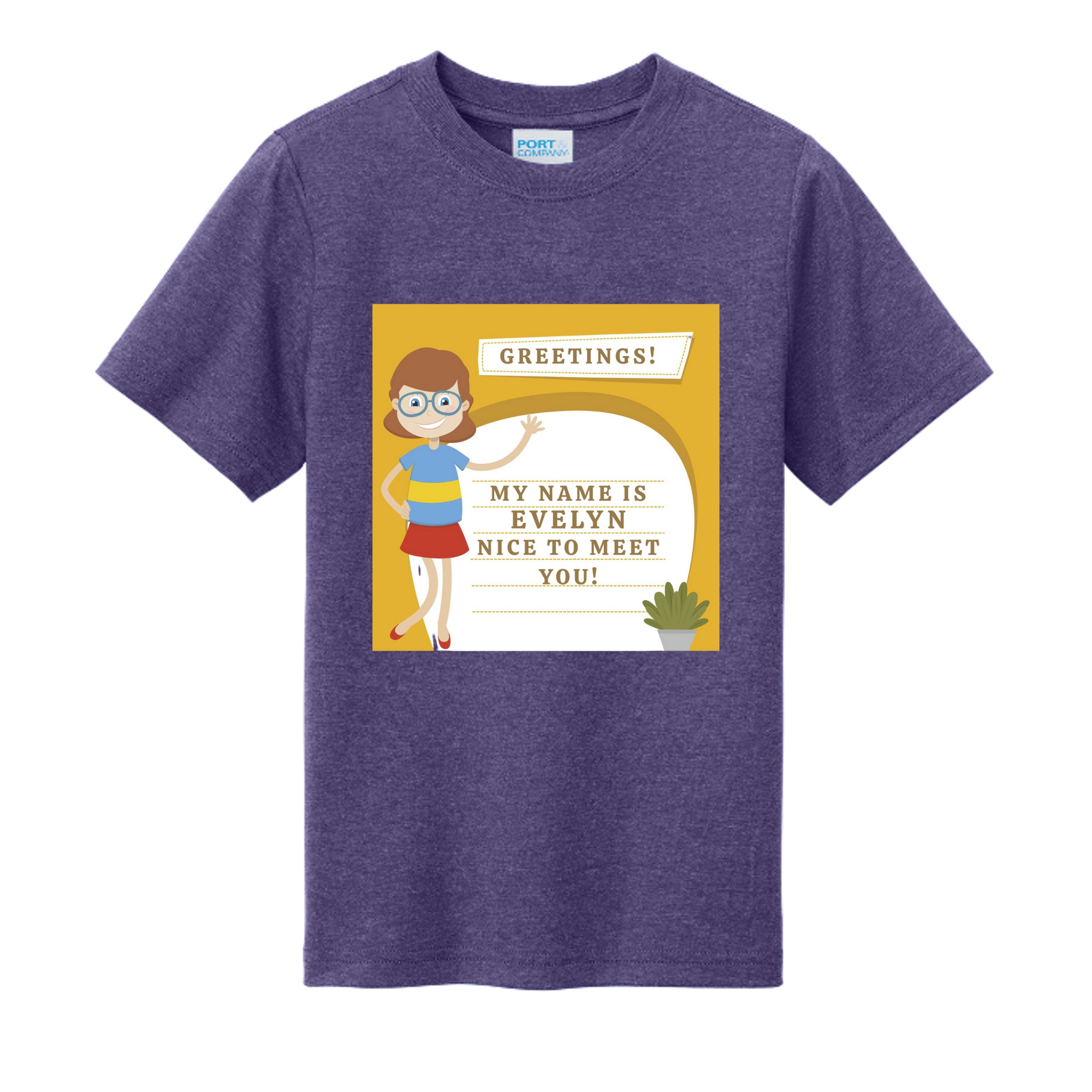 Team Purple Heather - PC330Y - FRONT